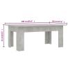 Concrete Grey Coffee Table - Stylish & Durable | Hipo Market