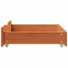 Under-Bed Drawers 2 pcs Wax Brown - Solid Pine 65x55x16 cm