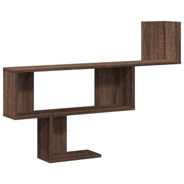 Wall Shelf Brown Oak 100x15x70 cm - Stylish Storage Solution