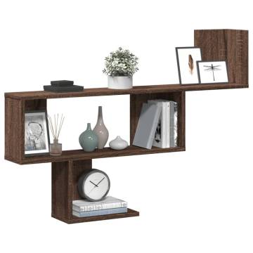 Wall Shelf Brown Oak 100x15x70 cm - Stylish Storage Solution