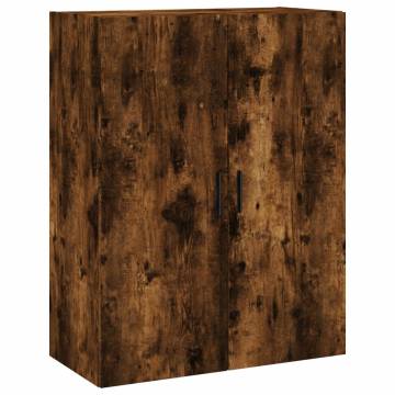 Elegant Highboard in Smoked Oak - 69.5x34x180 cm | Hipomarket