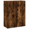 Elegant Highboard in Smoked Oak - 69.5x34x180 cm | Hipomarket