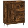 Elegant Highboard in Smoked Oak - 69.5x34x180 cm | Hipomarket