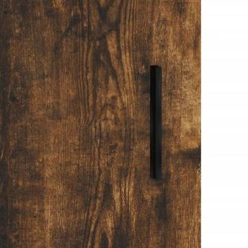 Elegant Highboard in Smoked Oak - 69.5x34x180 cm | Hipomarket