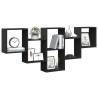 Wall Shelf Black 159x18x66 cm - Stylish Space Saver