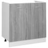 Sink Bottom Cabinet Grey Sonoma - 80x46x81.5 cm