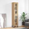 Highboard Sonoma Oak 34.5x34x180 cm Engineered Wood Colour sonoma oak Quantity in Package 1 Model 1 glass door 