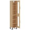 Stylish Highboard Sonoma Oak - 34.5x34x180 cm | HipoMarket