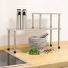 HI Kitchen Rack 2 Shelves - Stylish Stainless Steel Storage