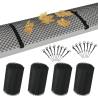 4 Piece Gutter Mesh with Clips - HDPE Gutter Guard