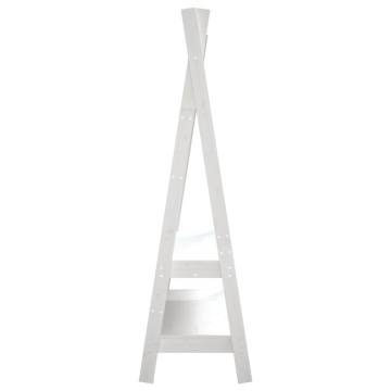 Clothes Rack White - Solid Pine Wood | 100x45.5x150 cm