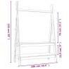 Clothes Rack White - Solid Pine Wood | 100x45.5x150 cm