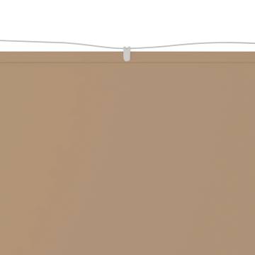 Vertical Awning Taupe 250x270 cm - Oxford Fabric Privacy Screen