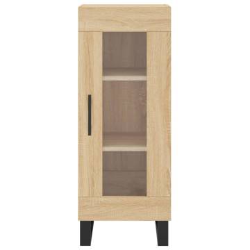 Stylish Highboard Sonoma Oak - 34.5x34x180 cm | HipoMarket