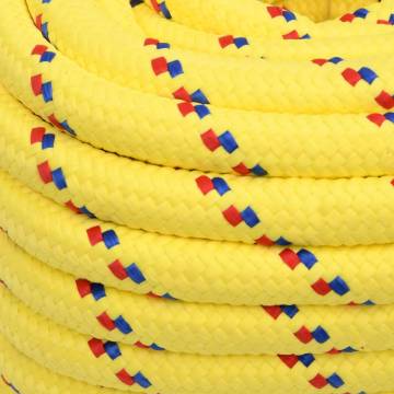 Boat Rope Yellow 20mm 50m - Durable Polypropylene for Sailing