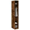 Stylish Smoked Oak Wardrobe - Space Saving Design 30x50x200 cm