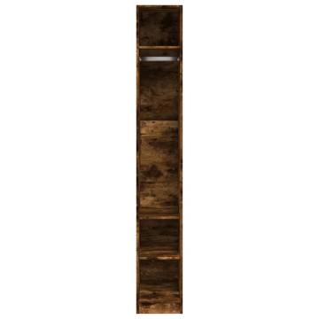 Stylish Smoked Oak Wardrobe - Space Saving Design 30x50x200 cm