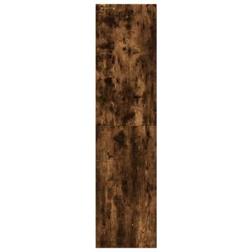 Stylish Smoked Oak Wardrobe - Space Saving Design 30x50x200 cm