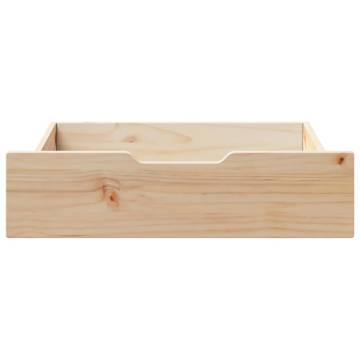 Under-Bed Drawers with Wheels - Solid Wood Pine Storage Solution