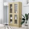 Vitrine Cabinet Sonoma Oak 82.5x30.5x150 cm Engineered Wood Colour sonoma oak Quantity in Package 1 Height 150 cm 