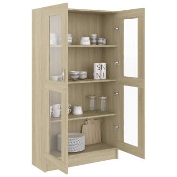 Vitrine Cabinet Sonoma Oak 82.5x30.5x150 cm | Stylish Storage Solution