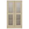 Vitrine Cabinet Sonoma Oak 82.5x30.5x150 cm | Stylish Storage Solution