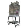 Strong Parrot Cage Villa Aurelia Silverstone Grey - 56x43x154 cm