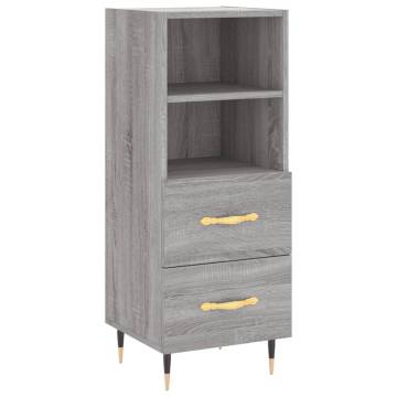 Stylish Highboard Grey Sonoma | 34.5x34x180 cm | Hipomarket