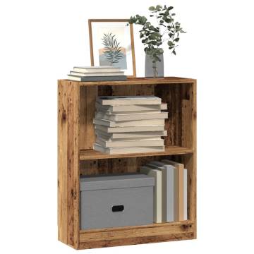 Old Wood Bookcase 60x24x76 cm - Stylish & Spacious Storage