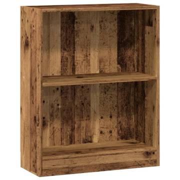 Old Wood Bookcase 60x24x76 cm - Stylish & Spacious Storage