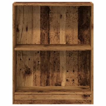 Old Wood Bookcase 60x24x76 cm - Stylish & Spacious Storage