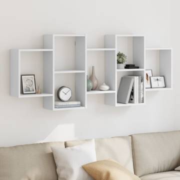 Wall Shelf White 159x18x65 cm - Stylish & Space-Saving