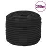 Boat Rope Full Black 12 mm 250 m Polypropylene Colour black Quantity in Package 1 Length 250 m Diameter 12 mm 