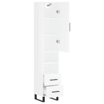 Highboard High Gloss White Storage - Stylish & Durable