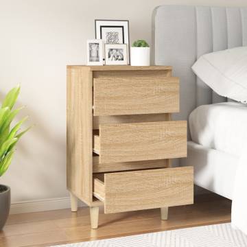 Sonoma Oak Bedside Cabinet - Stylish Storage Solution