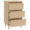 Sonoma Oak Bedside Cabinet - Stylish Storage Solution