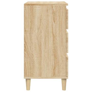 Sonoma Oak Bedside Cabinet - Stylish Storage Solution