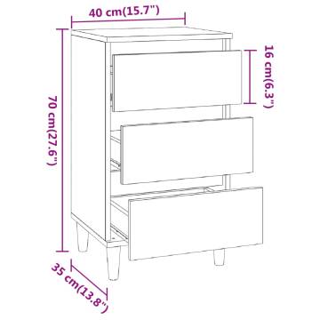 Sonoma Oak Bedside Cabinet - Stylish Storage Solution