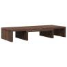 Adjustable Brown Oak Monitor Stand | View in Comfort & Style