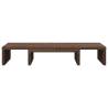 Adjustable Brown Oak Monitor Stand | View in Comfort & Style