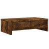 Monitor Stand with Drawers Smoked Oak - Stylish & Practical