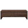 Monitor Stand with Drawers - Brown Oak - 50x27x15 cm