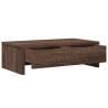 Monitor Stand with Drawers - Brown Oak - 50x27x15 cm