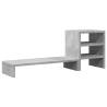 Monitor Stand with Desk Organiser | Concrete Grey - HipoMarket