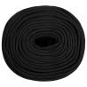 Boat Rope Full Black 10mm 250m - Durable Polypropylene