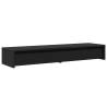 Monitor Stand with Drawers - Black | 100x27x15 cm