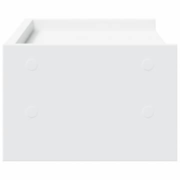 Monitor Stand White 42x24x16 cm - Stylish Ergonomic Design