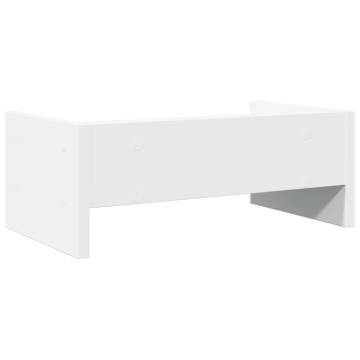 Monitor Stand White 42x24x16 cm - Stylish Ergonomic Design