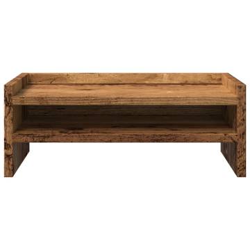 Monitor Stand Old Wood - Enhance Your Workspace | HipoMarket