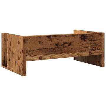 Monitor Stand Old Wood - Enhance Your Workspace | HipoMarket